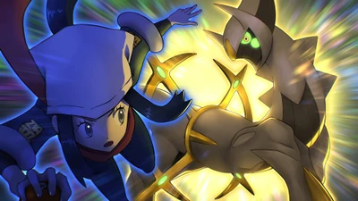 Akari konfrontiert Arceus in einem epischen Showdown aus Pokémon Legends: Arceus