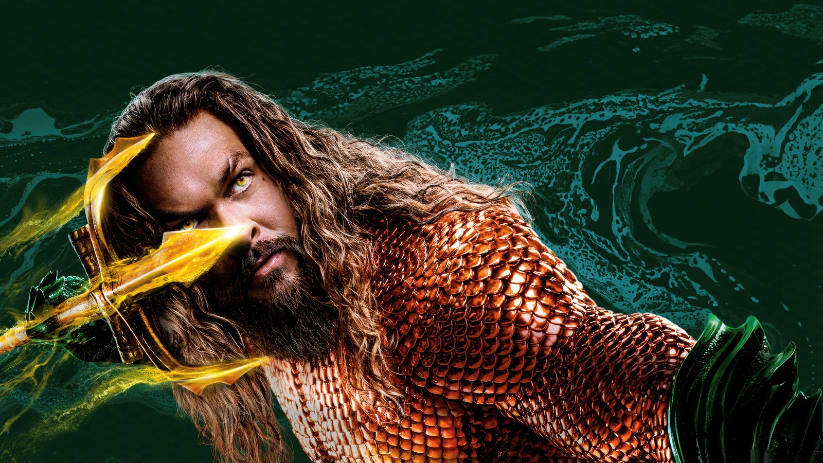 Скачать обои аквамен и затерянное королевство, aquaman and the lost kingdom, фильм, аквамен 2, трезубец