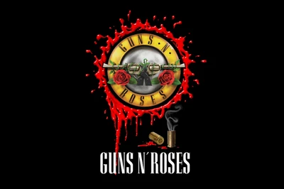 not in this lifetime tour, guns n roses, logo, graphic design, illustration