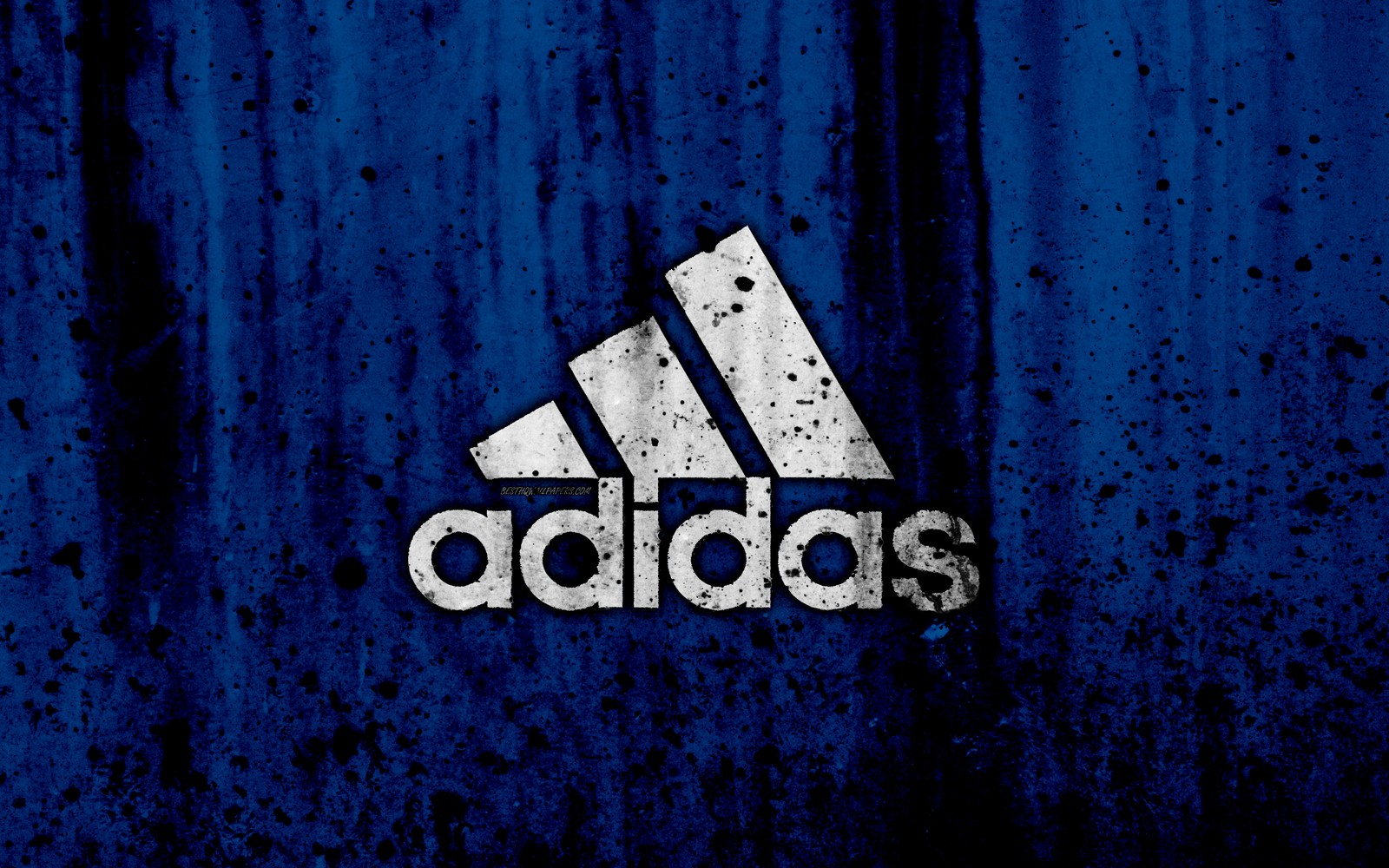 Логотип adidas на синем фоне (логотип, синий, текст, электрический синий, графический дизайн)