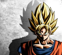 Super Saiyan Goku con energía de Dragon Ball