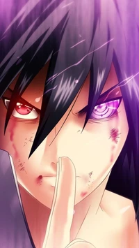 Sasuke com uma coroa: O super guerreiro anime