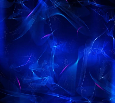 abstract, blue, curves, dots, light