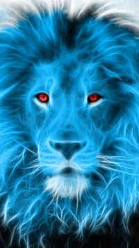 beautiful, fractal lion, lion