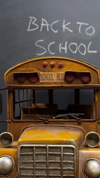 auto, autobus, bus, école, jaune