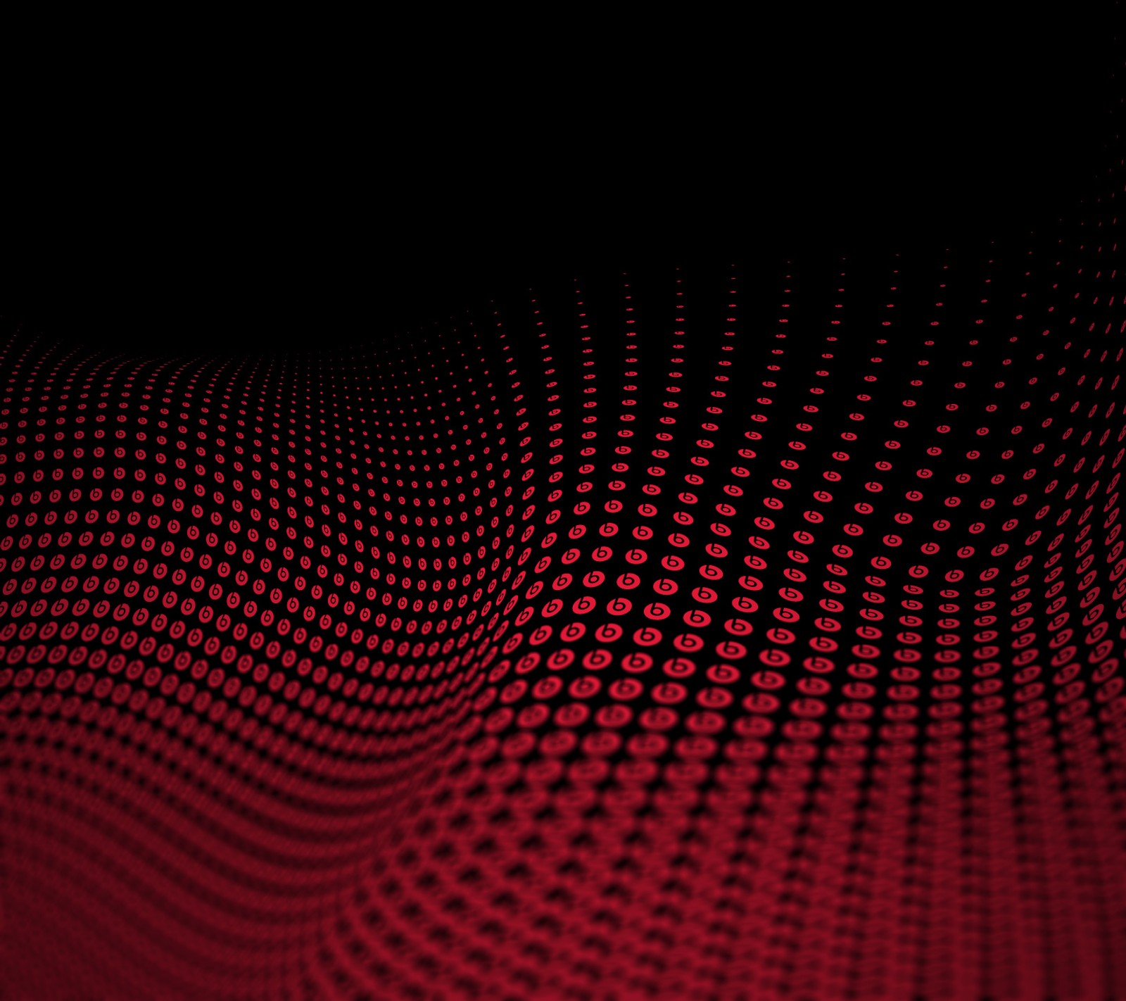 A close up of a red and black background with a lot of dots (abstract, beats)