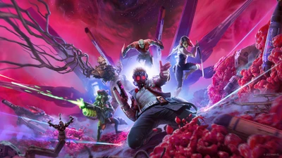 Guardians of the Galaxy Unite: Epic Showdown in a Cosmic Realm