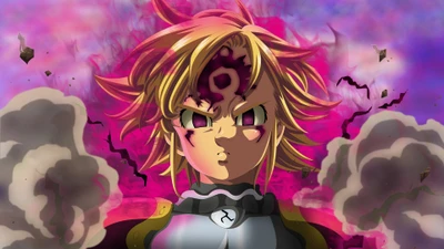 Meliodas en modo asalto: desatando el poder demoníaco