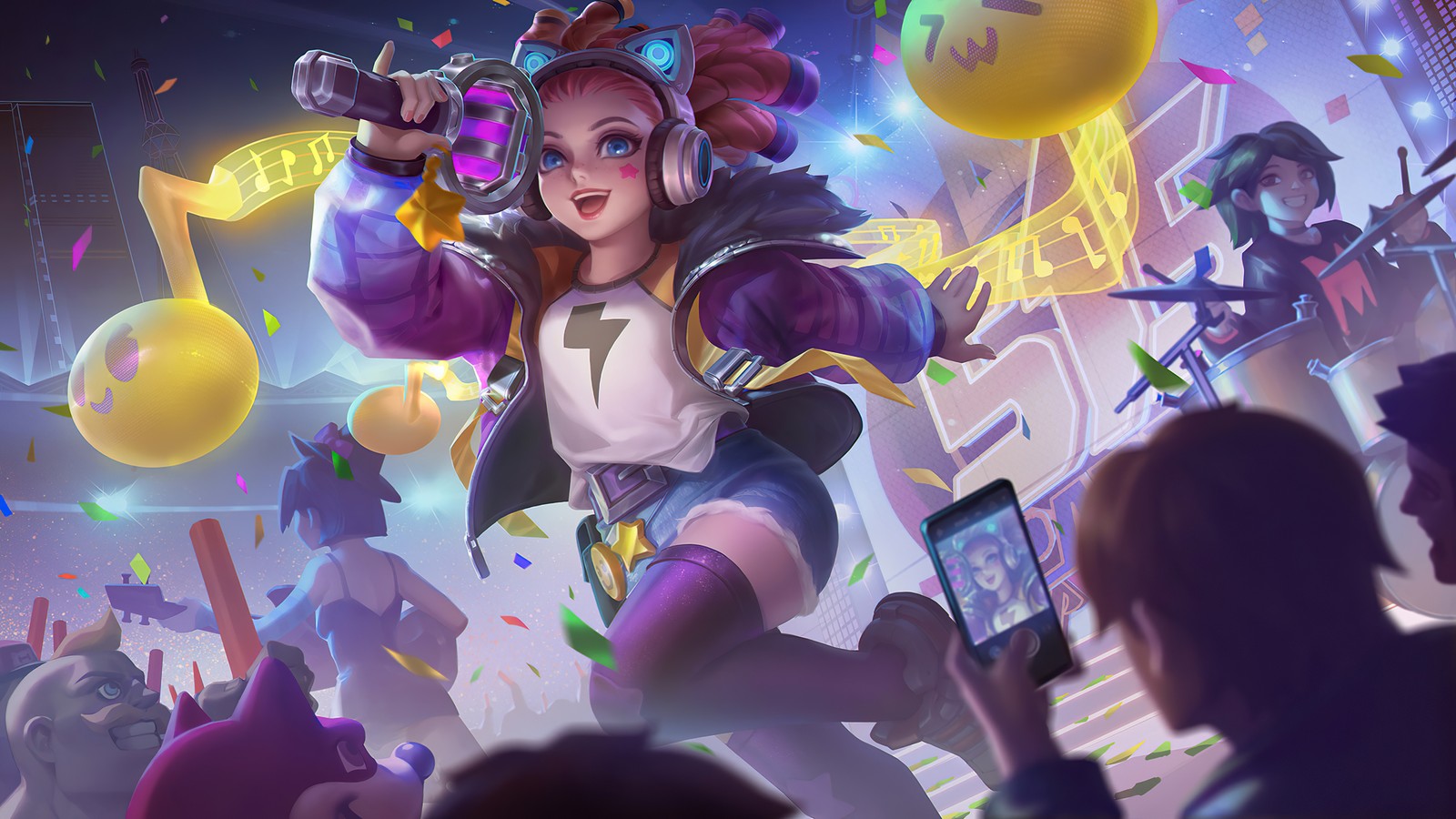 Lade lylia, zukunftsstern, haut, mobile legends, bang bang Hintergrund herunter