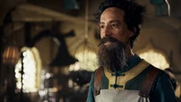 Danny Pudi as a character in the live-action adaptation of "Avatar: The Last Airbender" on Netflix.