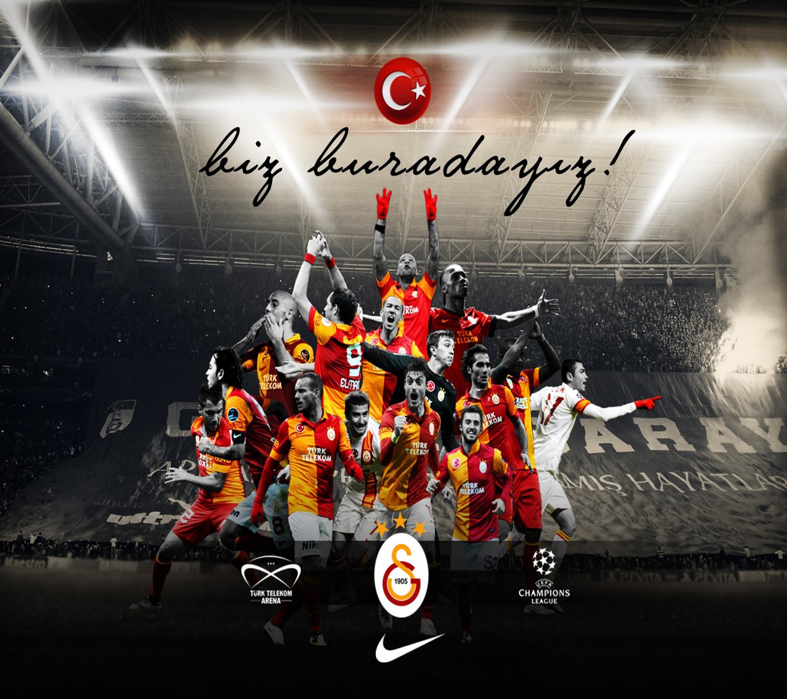 Descargar fondo de pantalla cimbom, galatasaray