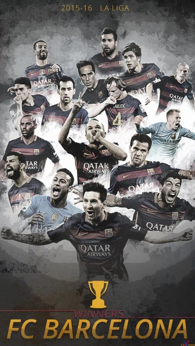 FC Barcelona 2015-16 La Liga Champions: Feier des Team-Exzellenz