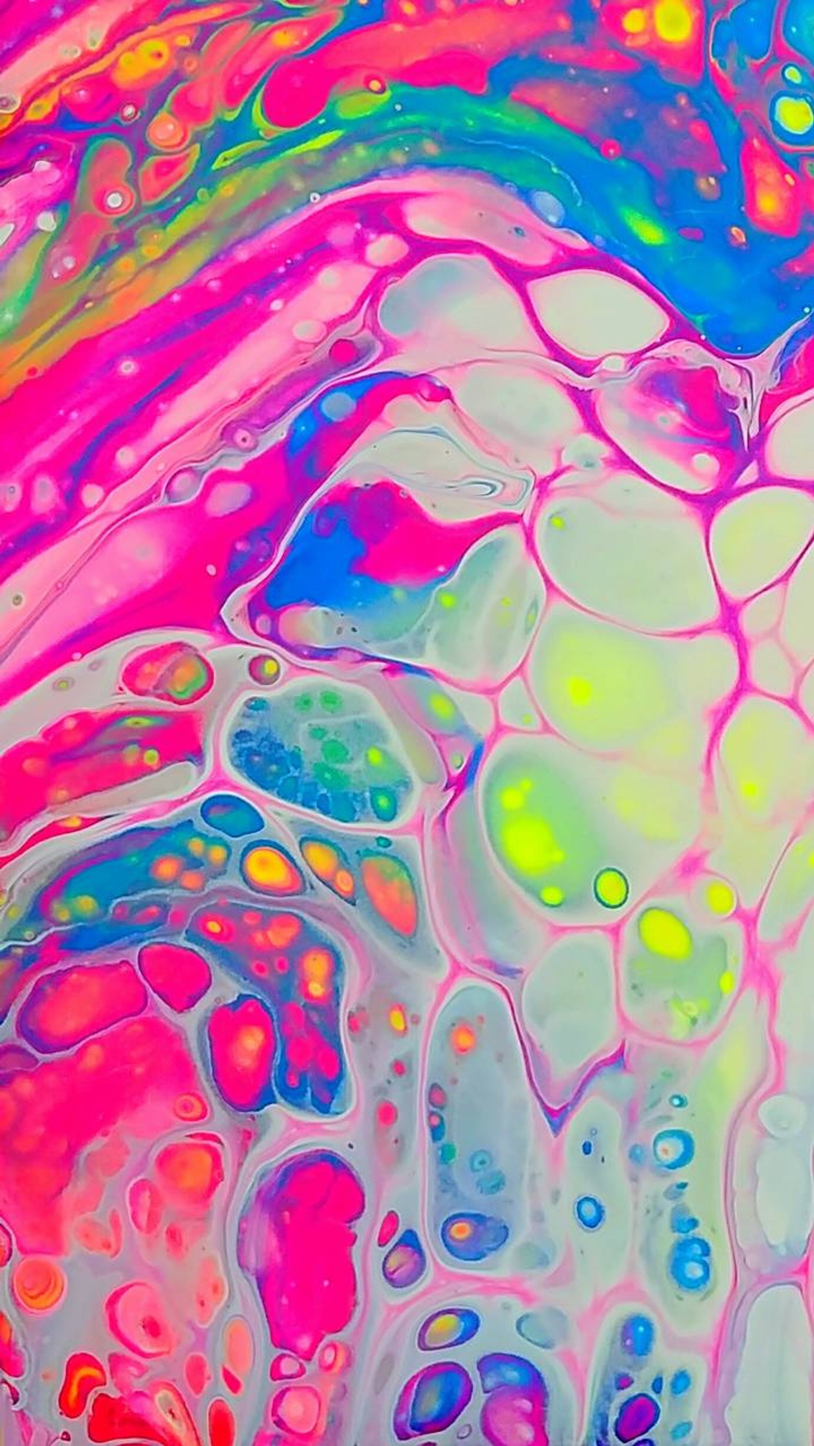 bubbles, neon wallpaper