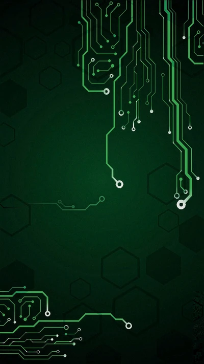 abstract, circuit, circuits, green, lines