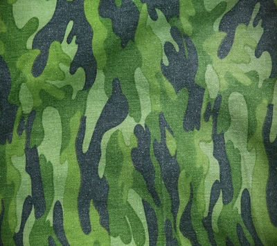 Green Camouflage Fabric Pattern