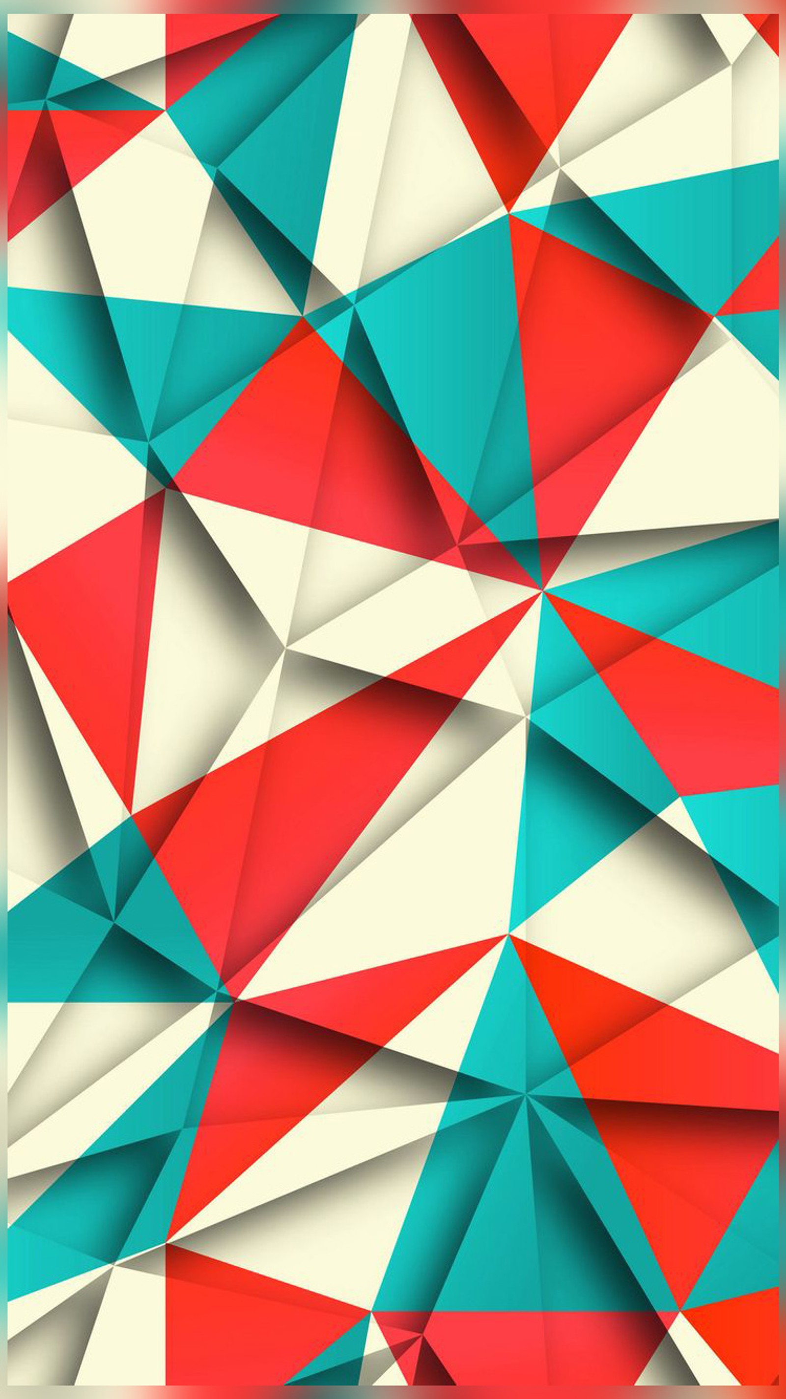 A close up of a colorful abstract background with triangles (abstract, angles, colorful)