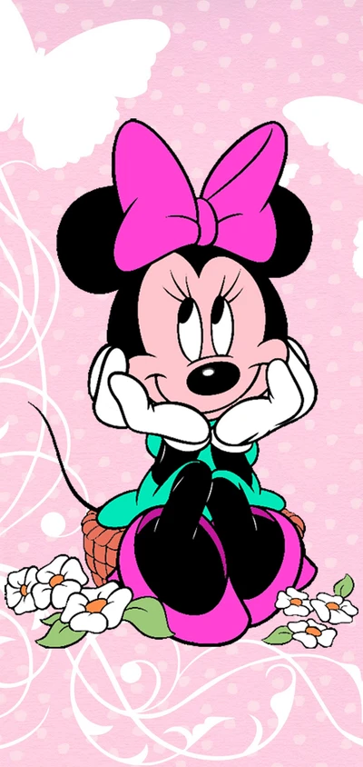 desenho animado, minnie mouse, mouse