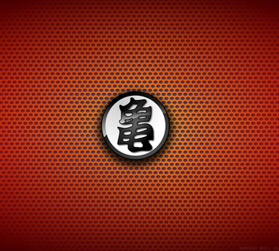 Dragon Ball Z Martial Arts Symbol on Vibrant Background