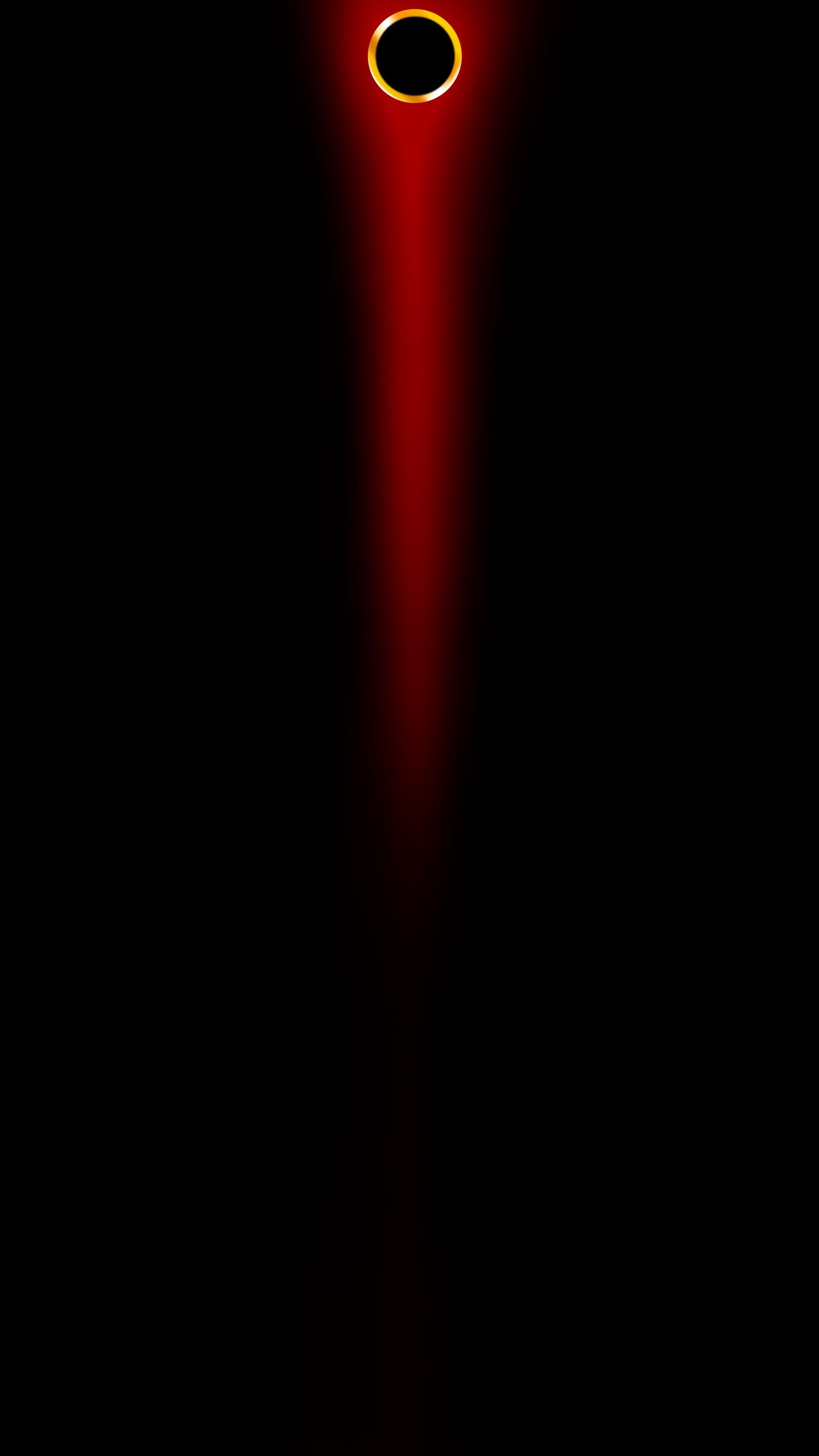 A close up of a black and red object with a red light (abstract, kor4rts, background, black, camera)