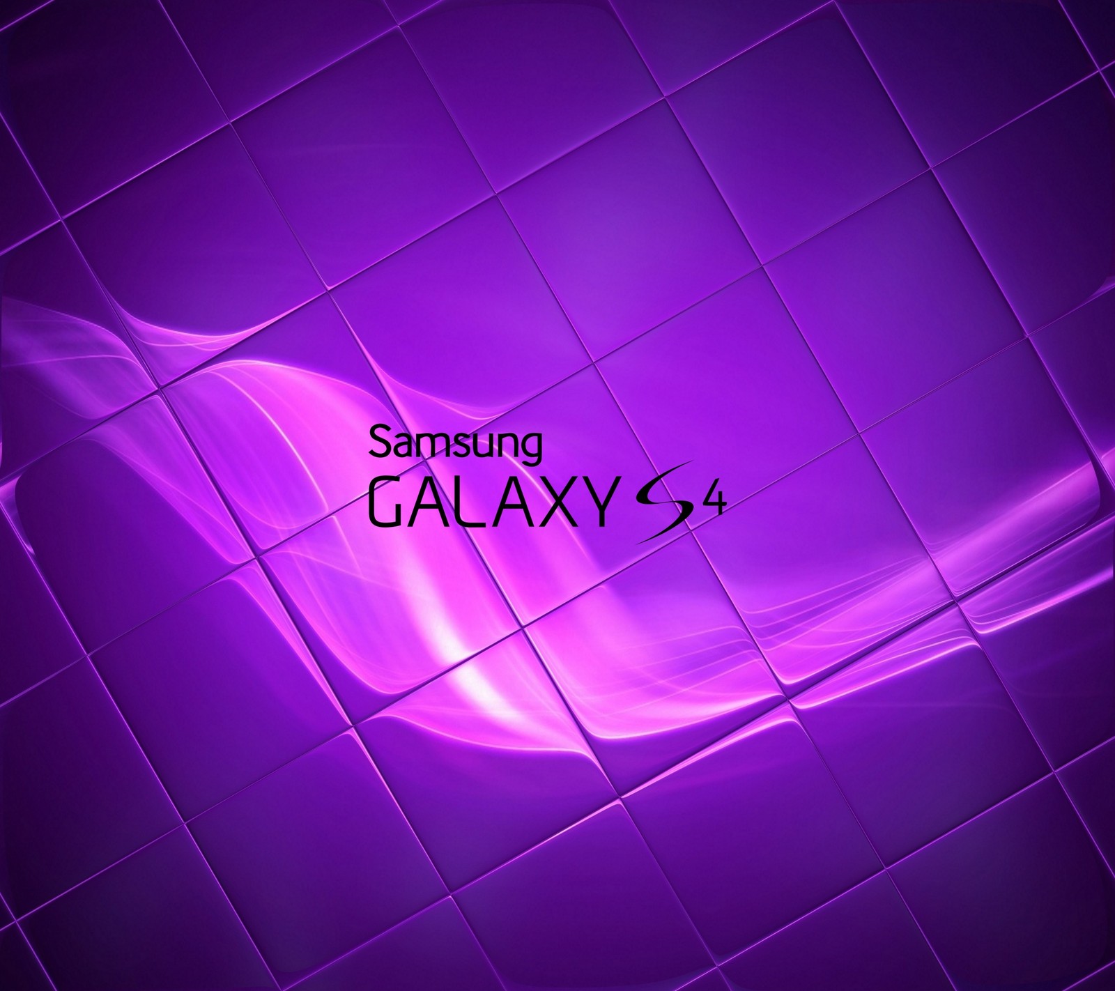 Purple samsung galaxy s4 wallpaper with a wave of smoke (galaxys4, logo, purple, samsung)