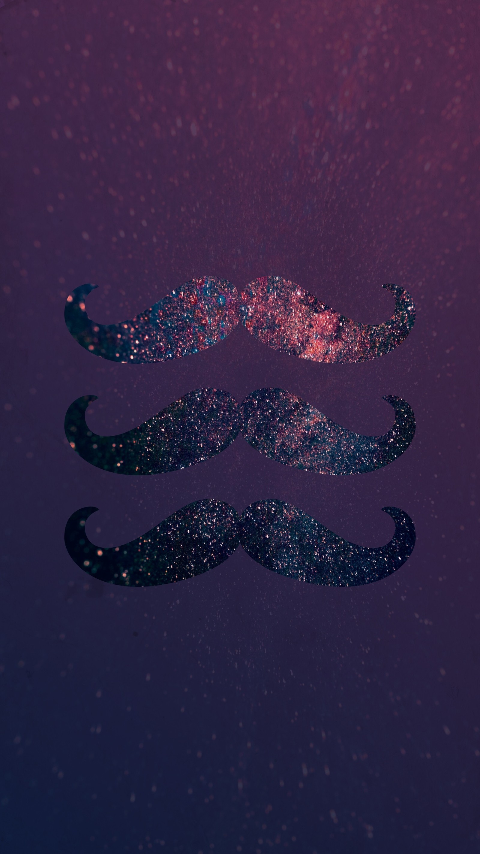 Téléchargez le fond d'écran galaxie, paillettes, moustache, movember, violet