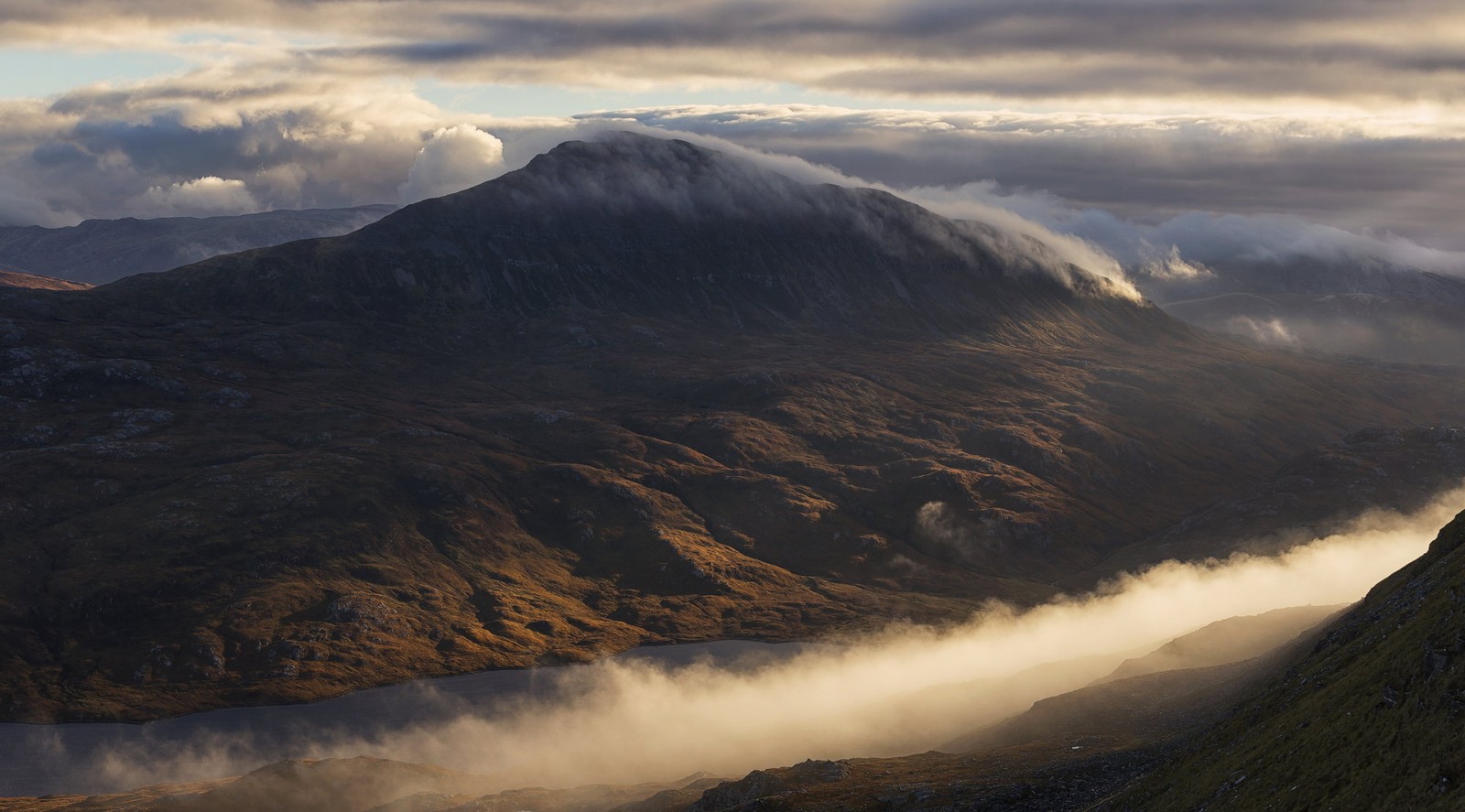 mountainous landforms, highland, mountain, cloud, ridge wallpaper