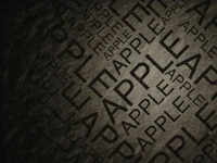 Dark Textured Pattern Featuring the Word 'Apple'