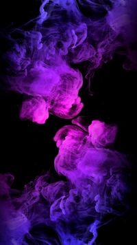 smoke, plant, purple, petal, water wallpaper