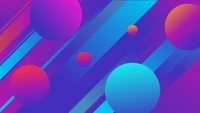 3d background, colorful gradients, circles, stripes, abstract wallpaper