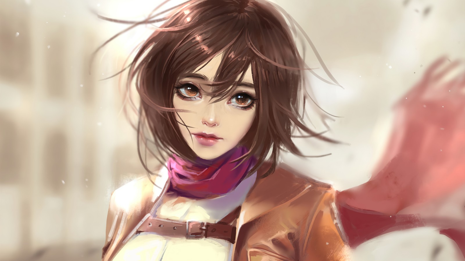 mikasa ackerman, attack on titan, aot, shingeki no kyojin, snk Download Wallpaper