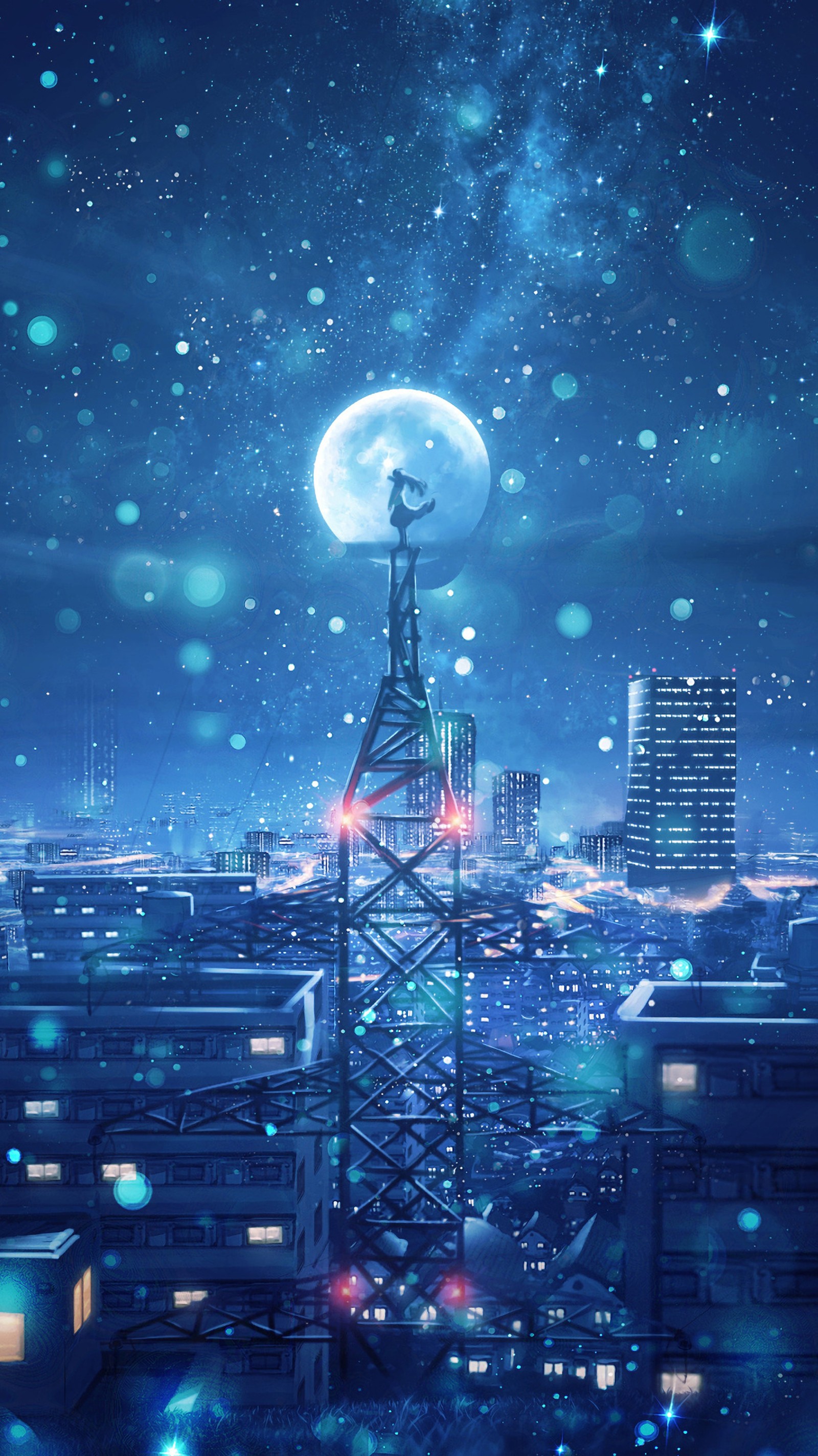 anime, atmosphere, skyscraper, building, world wallpaper