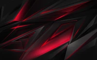 abstract art, red, black, light, line wallpaper