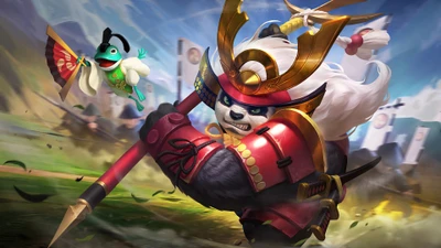 Akai, the Akazonae Samurai, charges into battle in Mobile Legends: Bang Bang