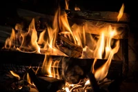 fireplace, fire, flame, stove, heat wallpaper