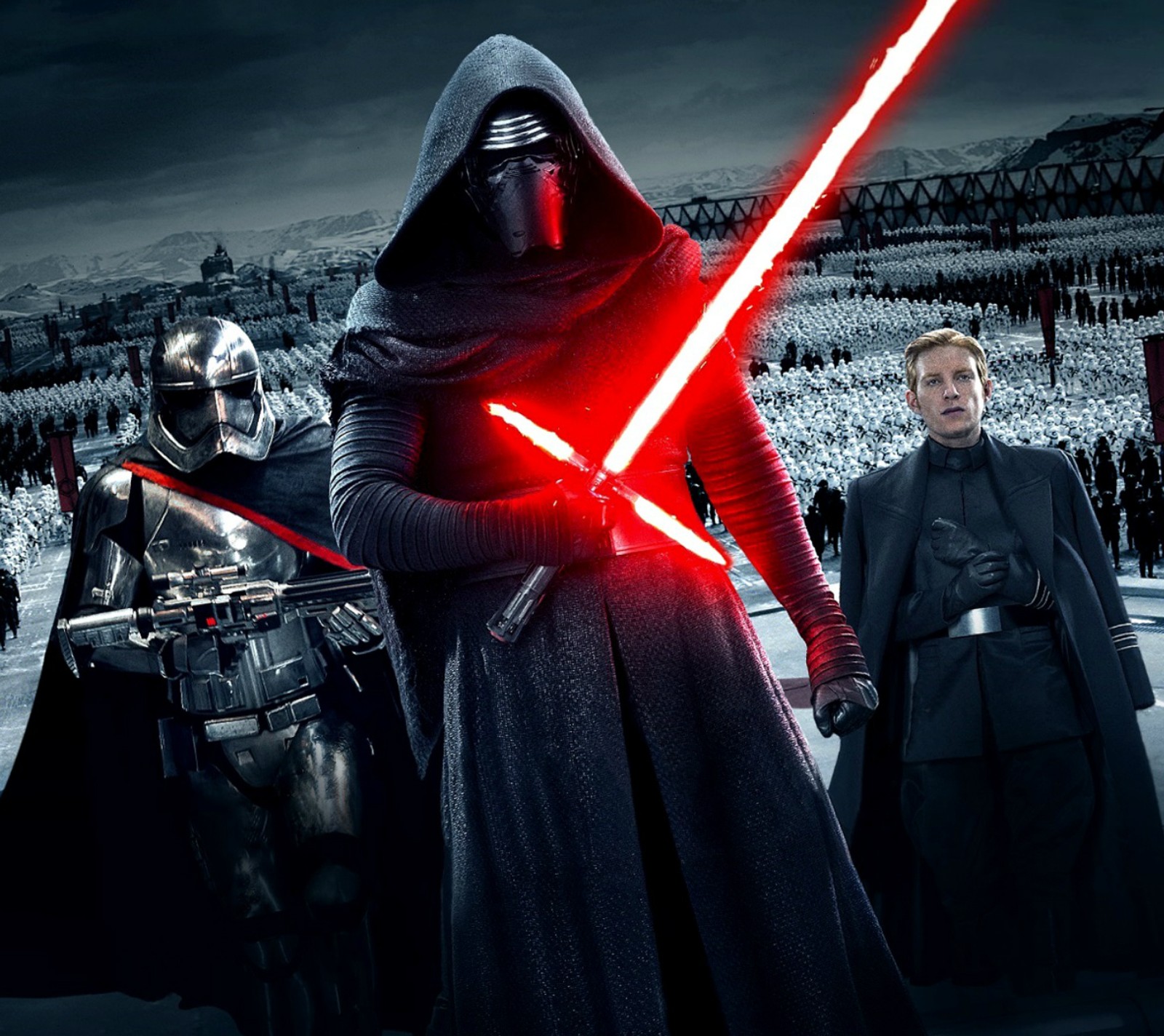 Descargar fondo de pantalla hux, kylo ren, star wars, stormtroopers