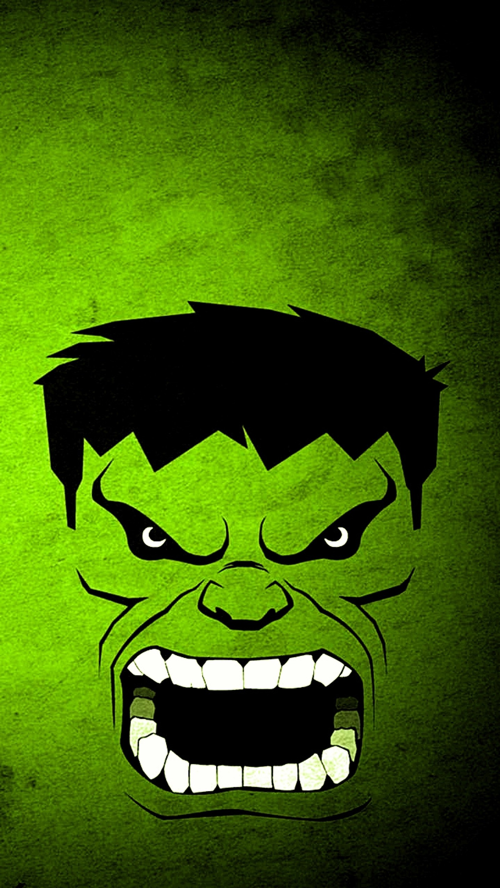 Visage de hulk sur un fond vert avec un fond noir (hulk, avengers, guerres)