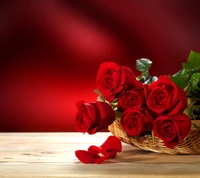 beautiful, love, red roses, romance, romantic wallpaper