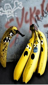 Bananendrama: Eine lustige Begegnung unter Früchten