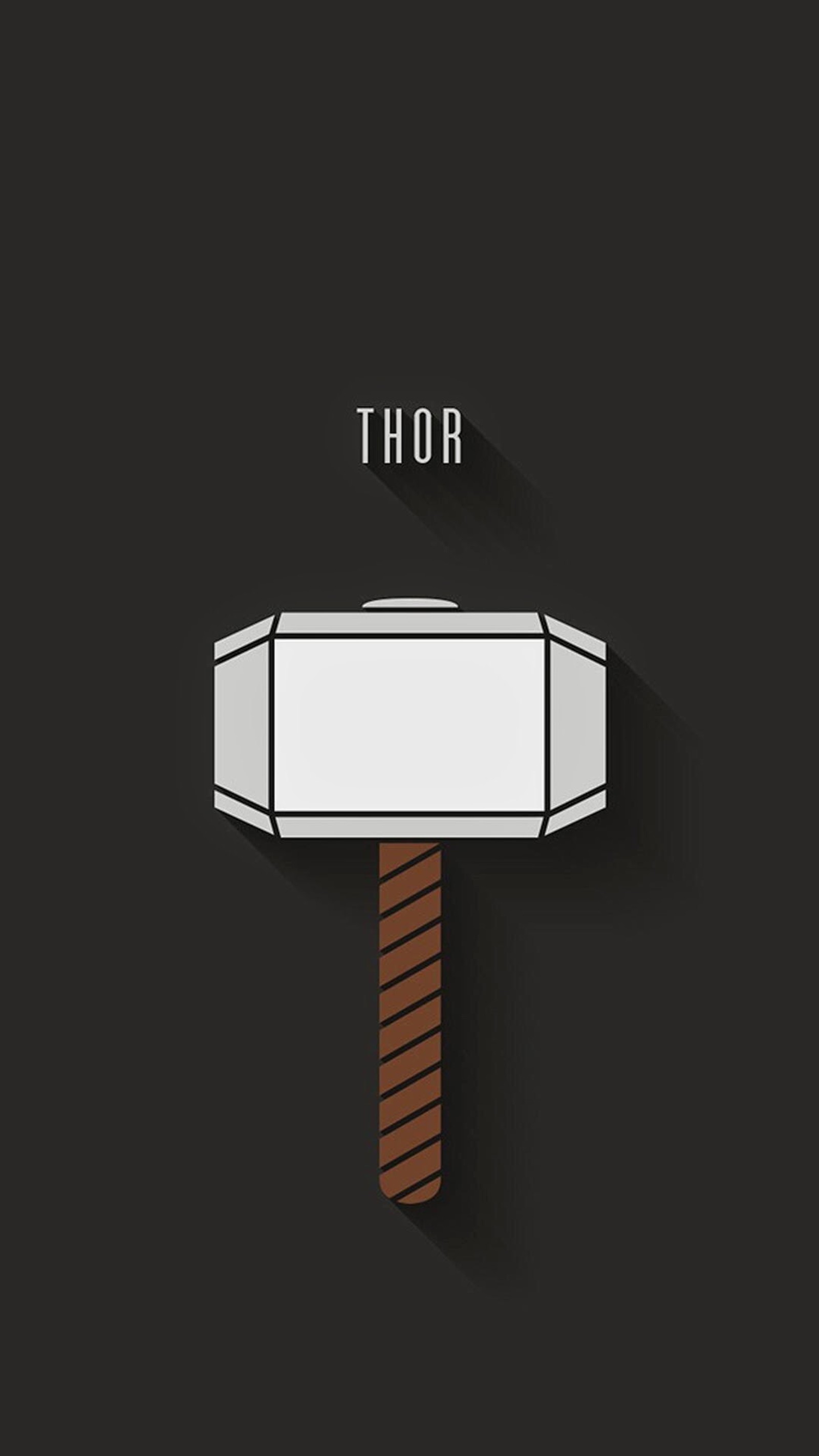 A close up of a hammer with a long shadow on a black background (superhero, thor)