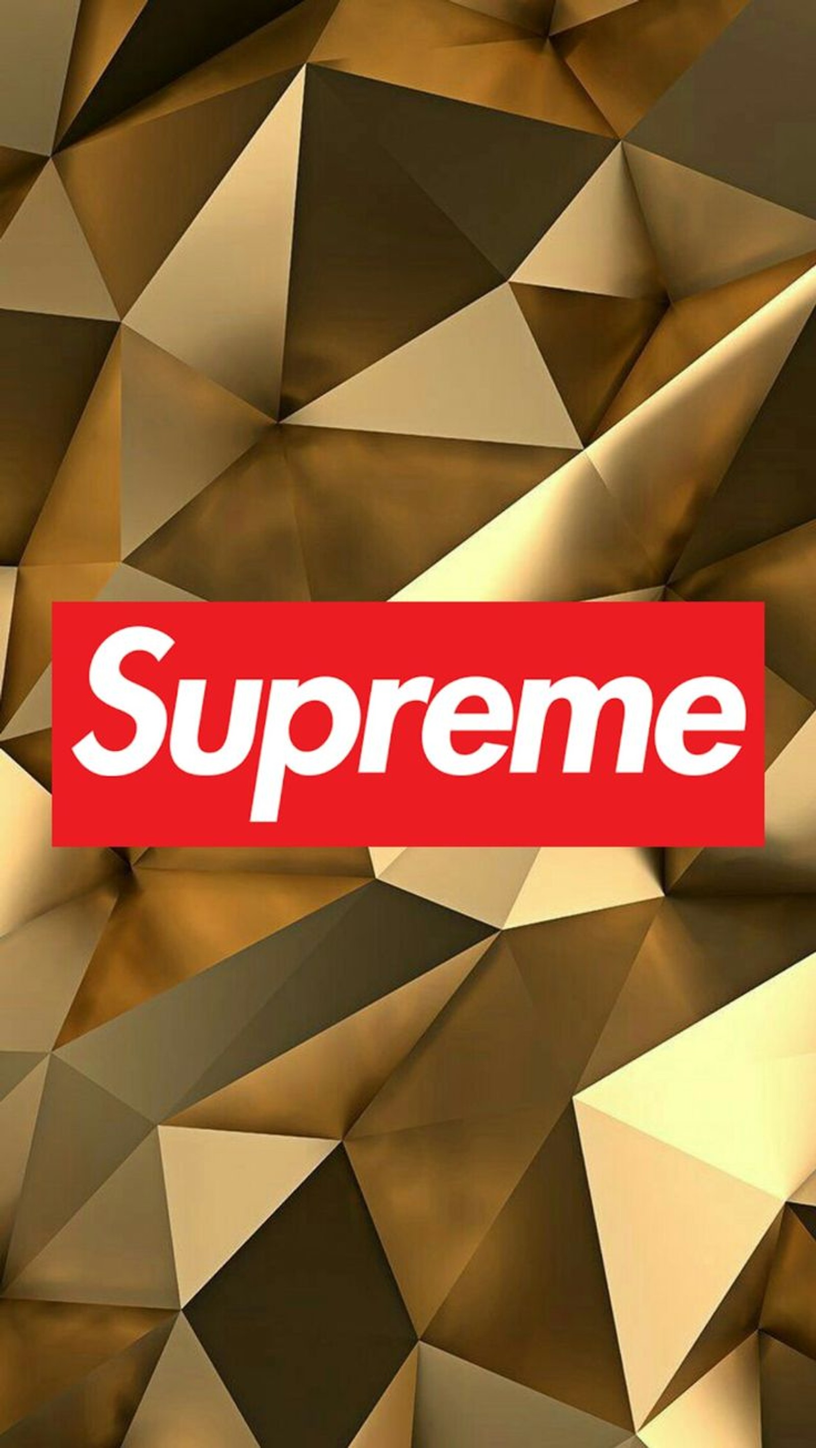 Logotipo supreme em um fundo dourado (ouro, supreme)