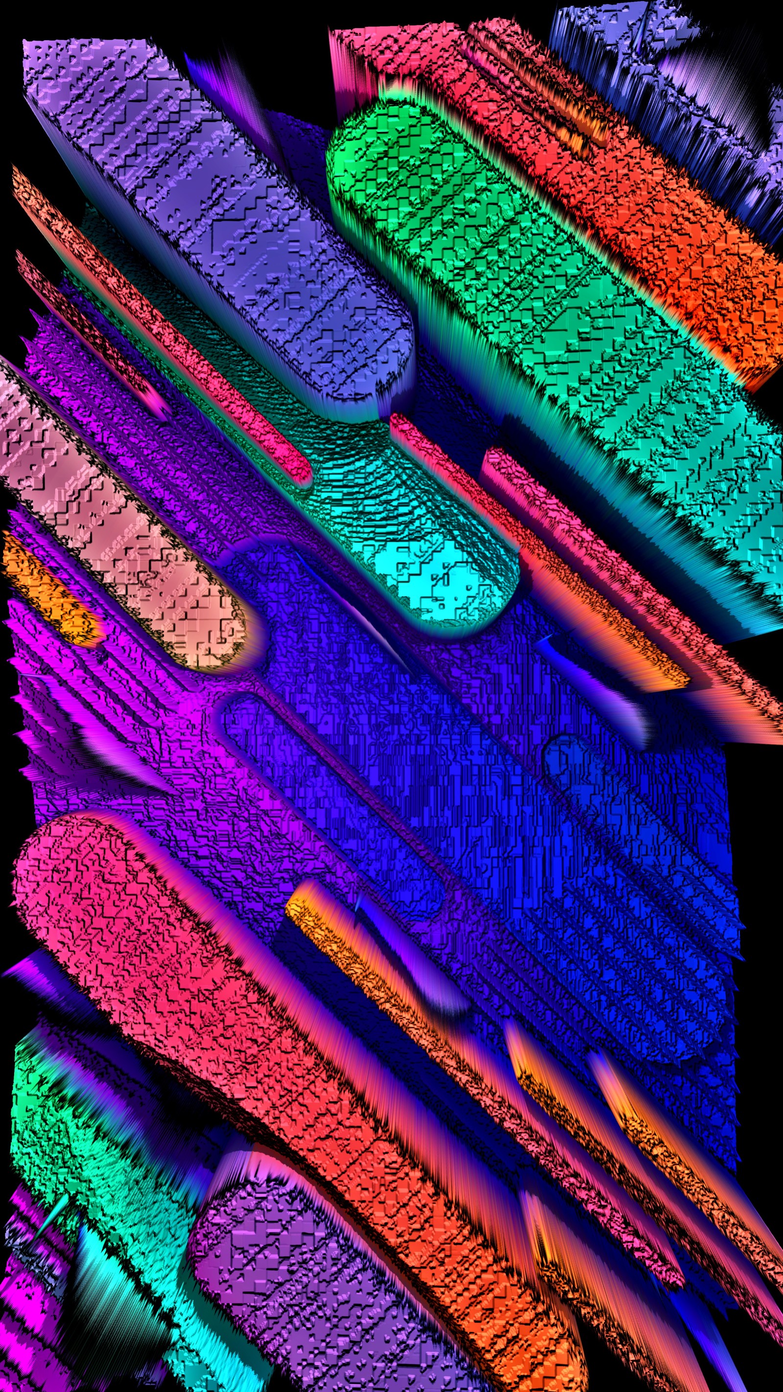 Pincéis coloridos brilhantes estão alinhados contra um fundo preto (4k, abstrato, amoled, azul, colorido)