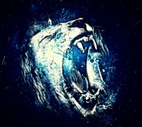 lion, rawr, rawring, space wallpaper