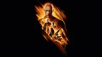 Póster de la película "Black Adam" con Dwayne Johnson y personajes clave