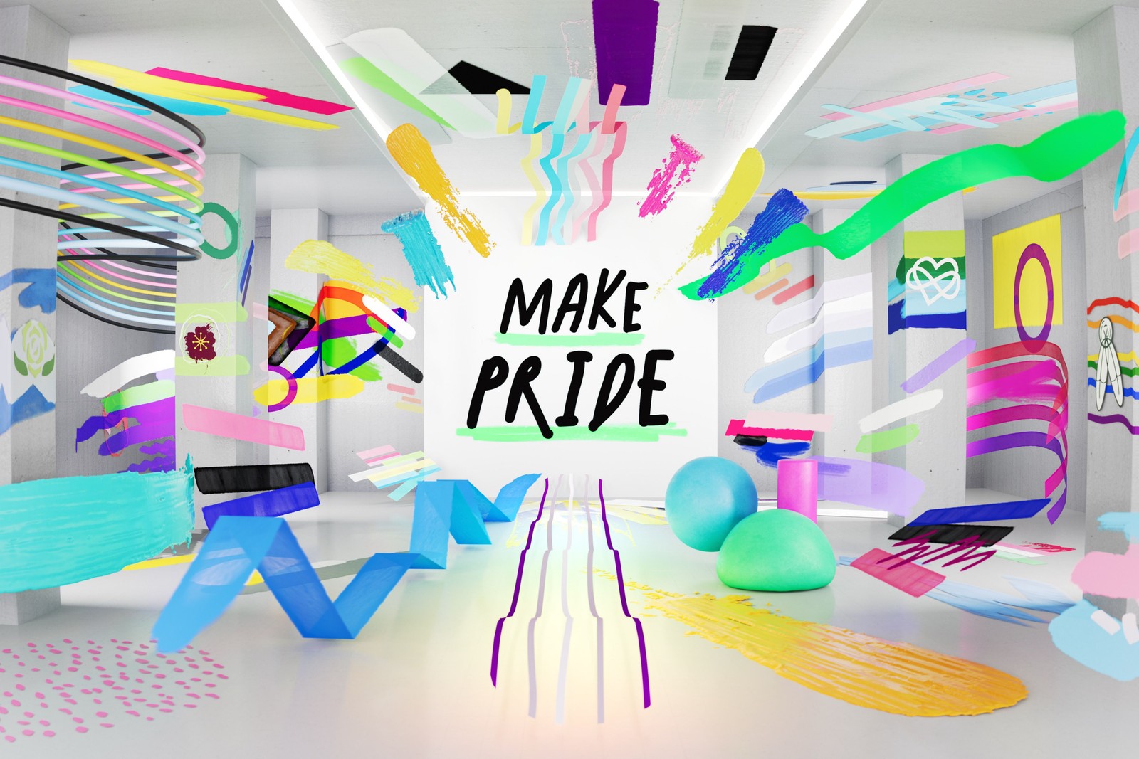 Téléchargez le fond d'écran lgbtq, make pride, microsoft pride, célébrations, fond décran 4k