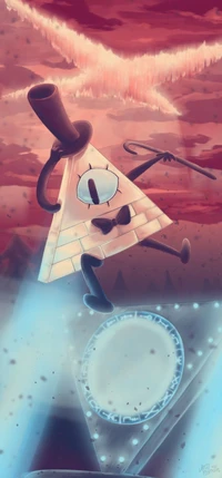 Bill Cipher Tanzt in Gravity Falls: Ein Komödiantisches Abenteuer