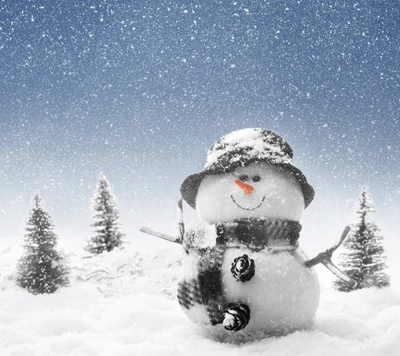 natal, feliz feriado, ocasiões, boneco de neve, inverno