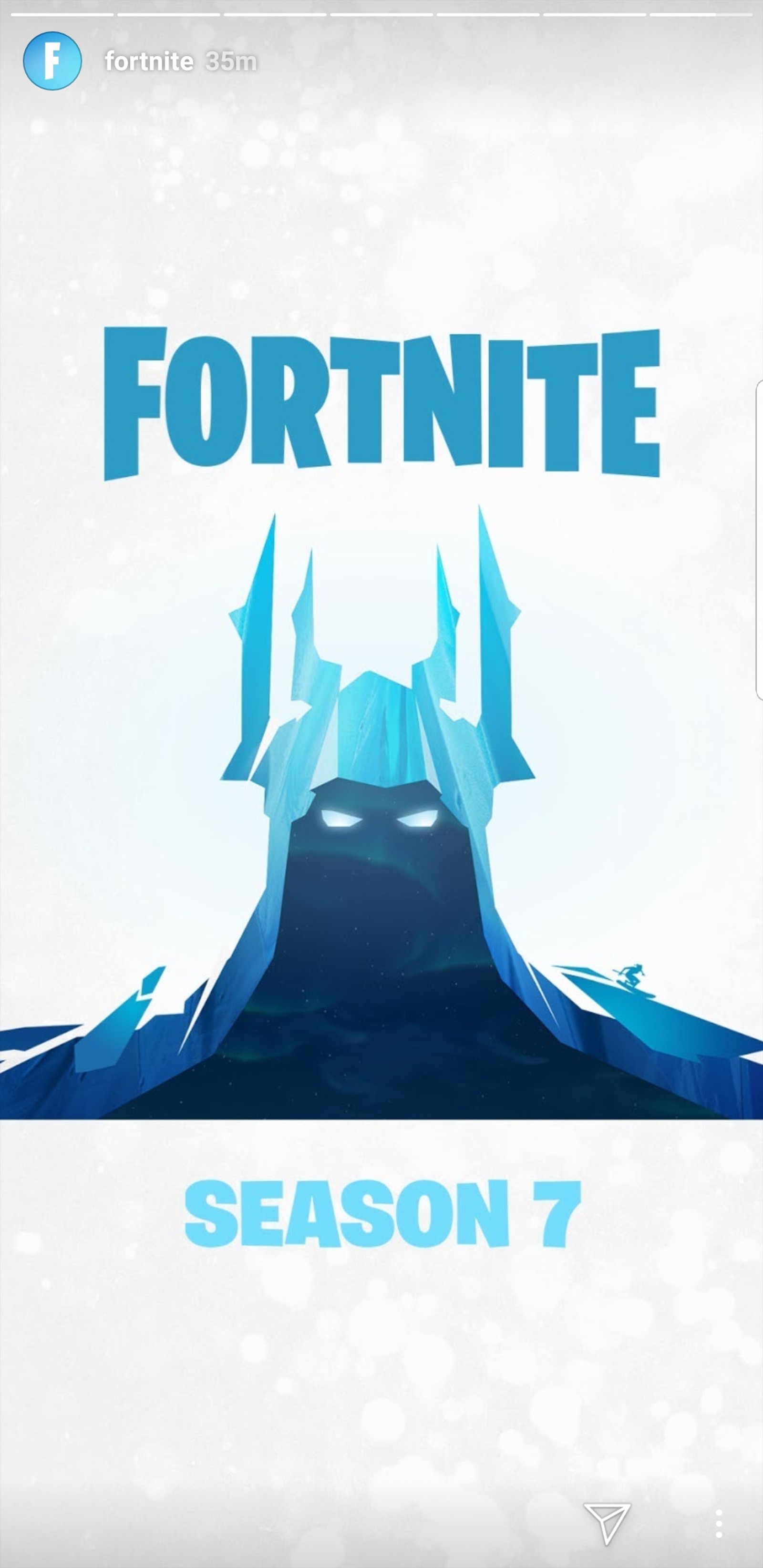 Descargar fondo de pantalla fortnite, genial, escarcha, hielo, azul