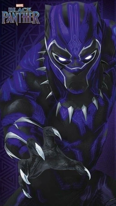 Vibrant Black Panther in Action