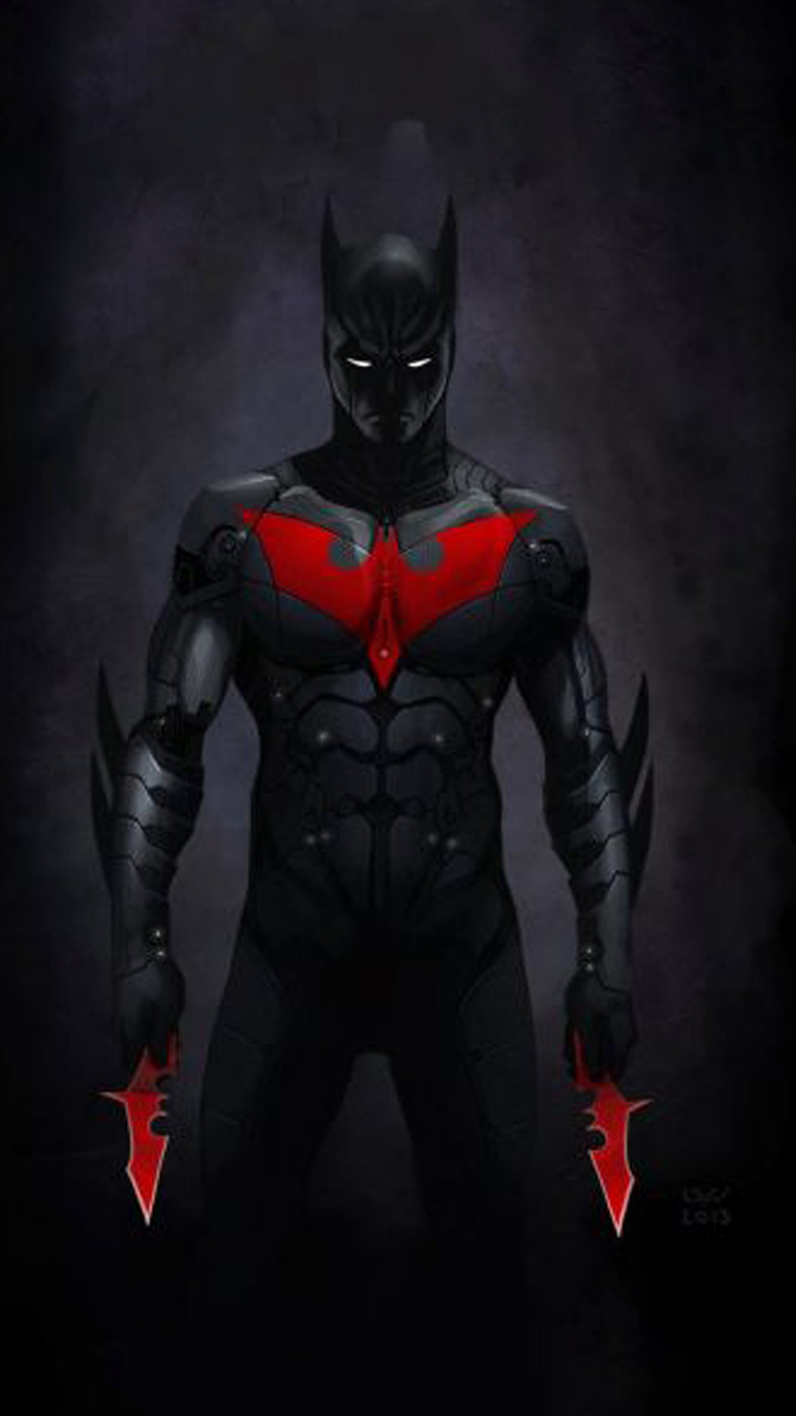 Uma renderização do traje do batman para o próximo filme do batman (batman, desenho animado, design, logotipo)