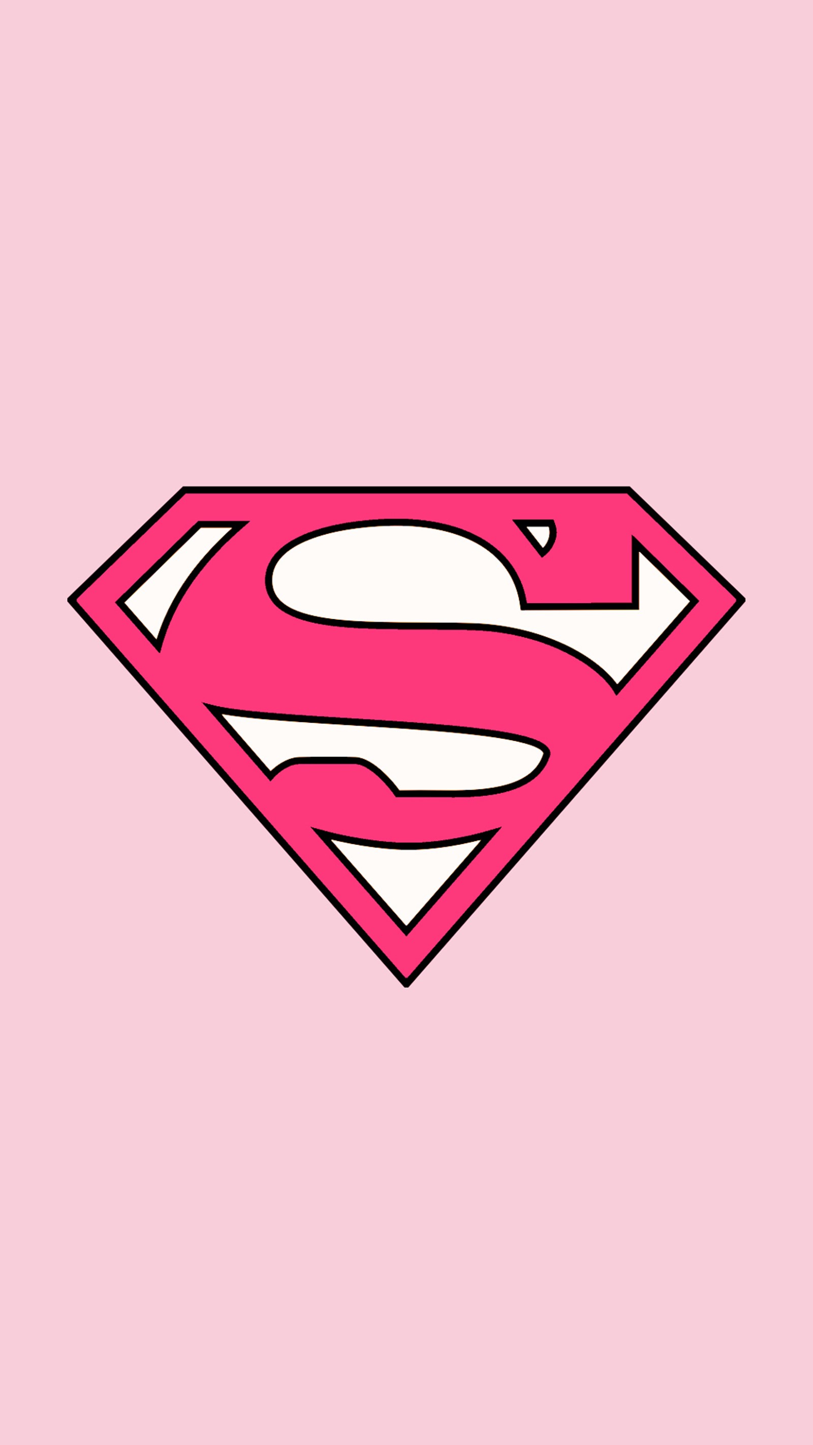 Baixar papel de parede logotipo, rosa, superman, supermulher